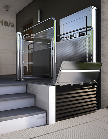 Salvaescaleras vertical Silver